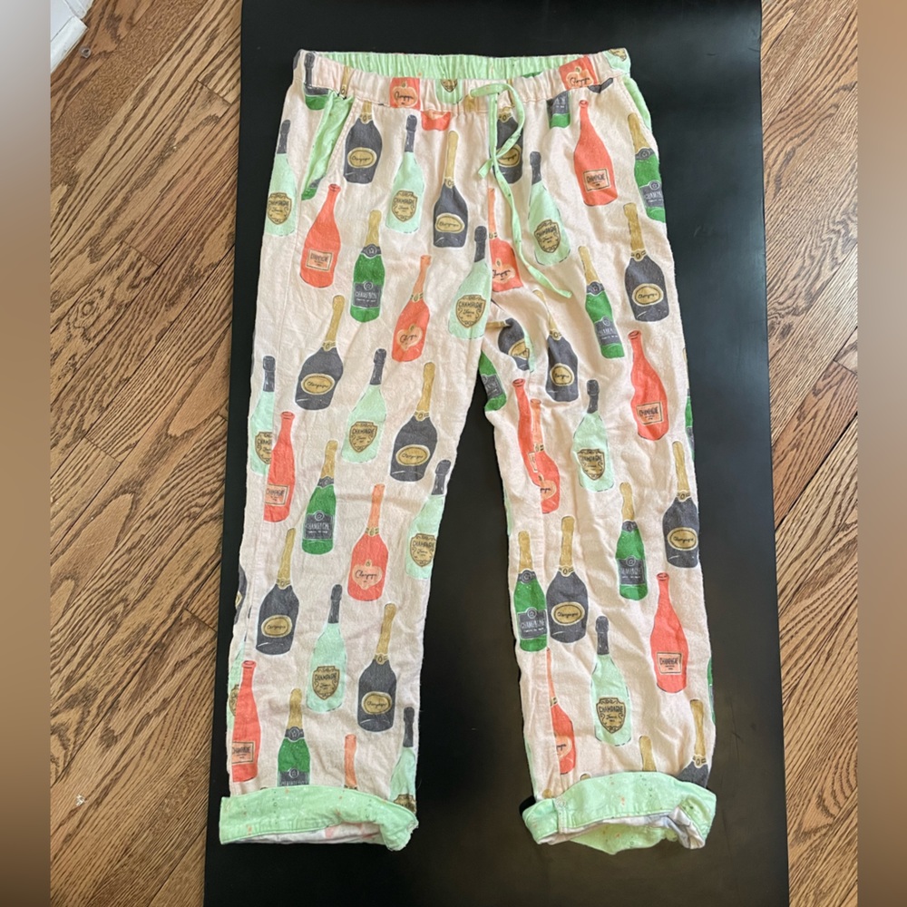 Munki Munki Champagne Bottle PJ Pants - Size L